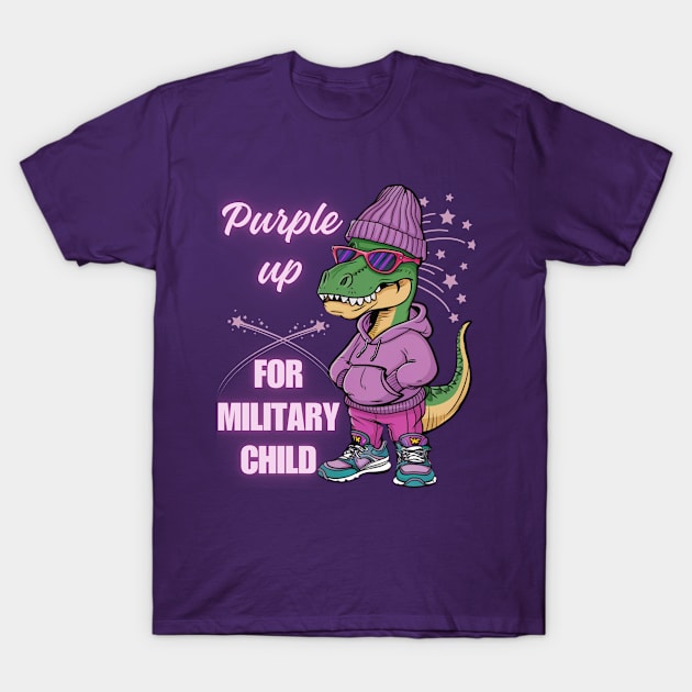 purple up for military kids T-Shirt by TRACHLUIM